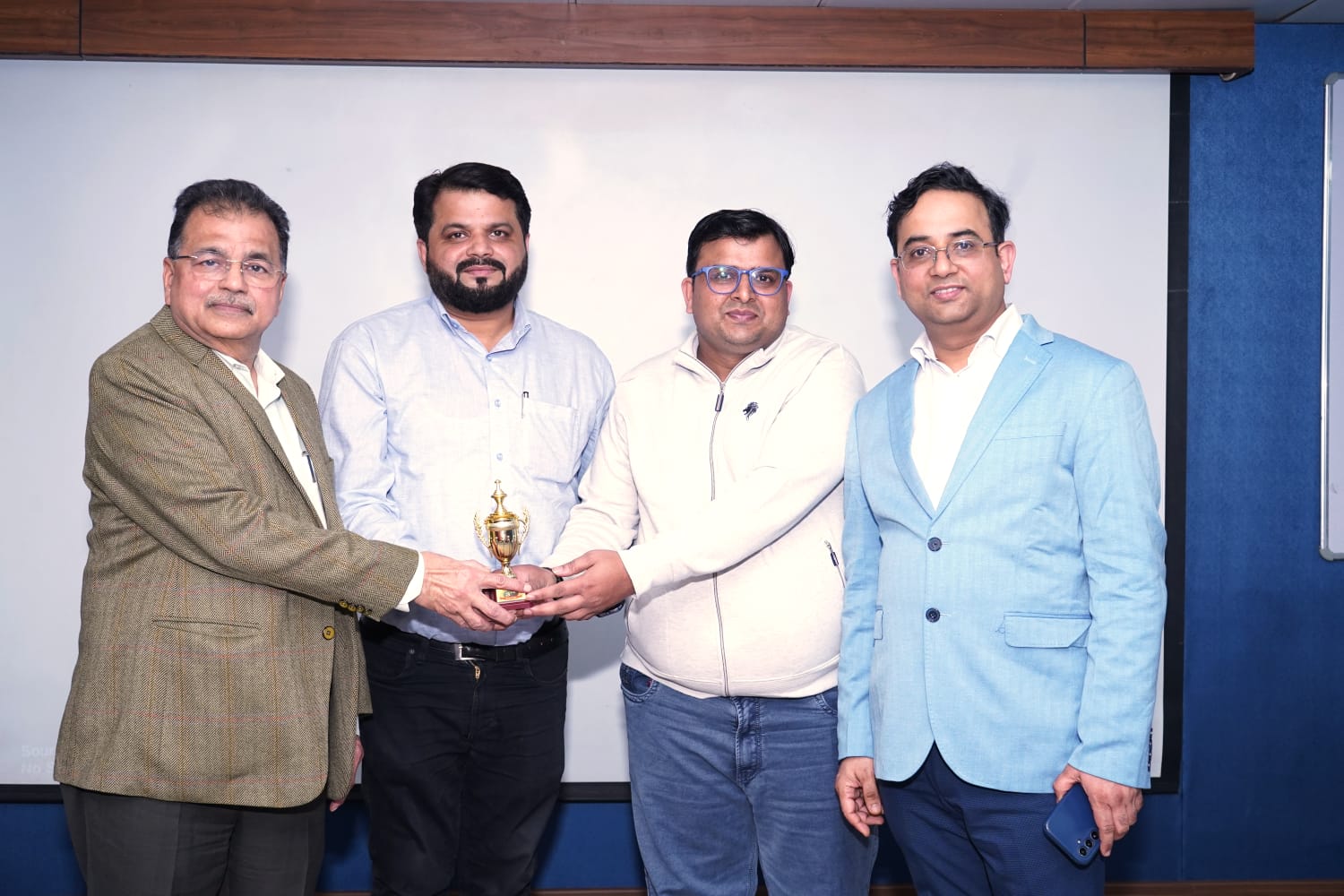 Second trophy presentation at the EEG Grand Quiz