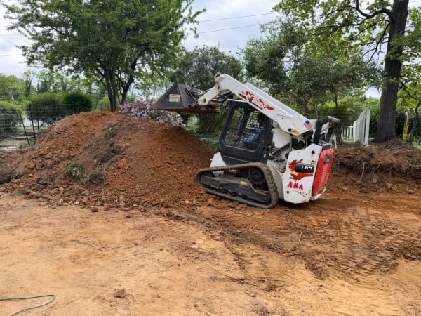 Site prep with a compact track loader