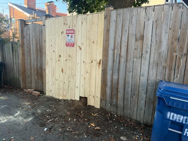 After: Fence Repair