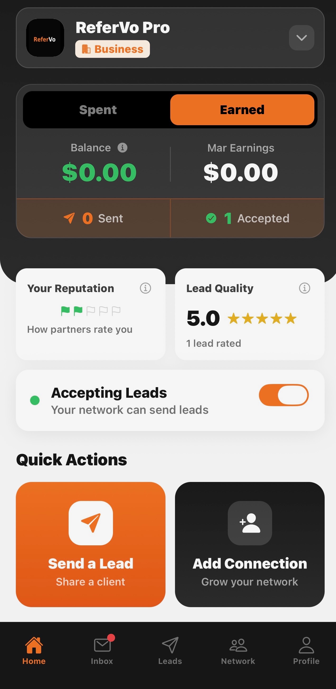 ReferVo Send Referral