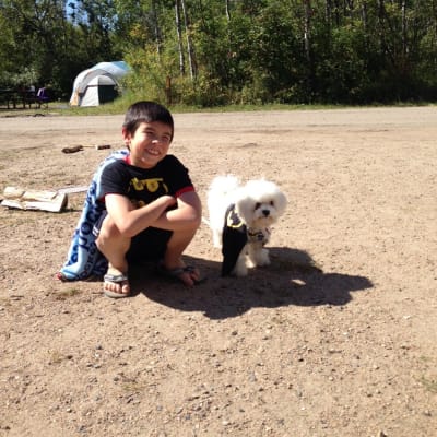 Photo from Lucas Hatley and  Batman or is it Batgirl !!