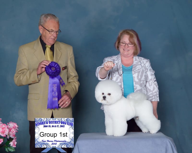 TONY AT THE KENORA, ONTARIO CANADA DOG SHOWS