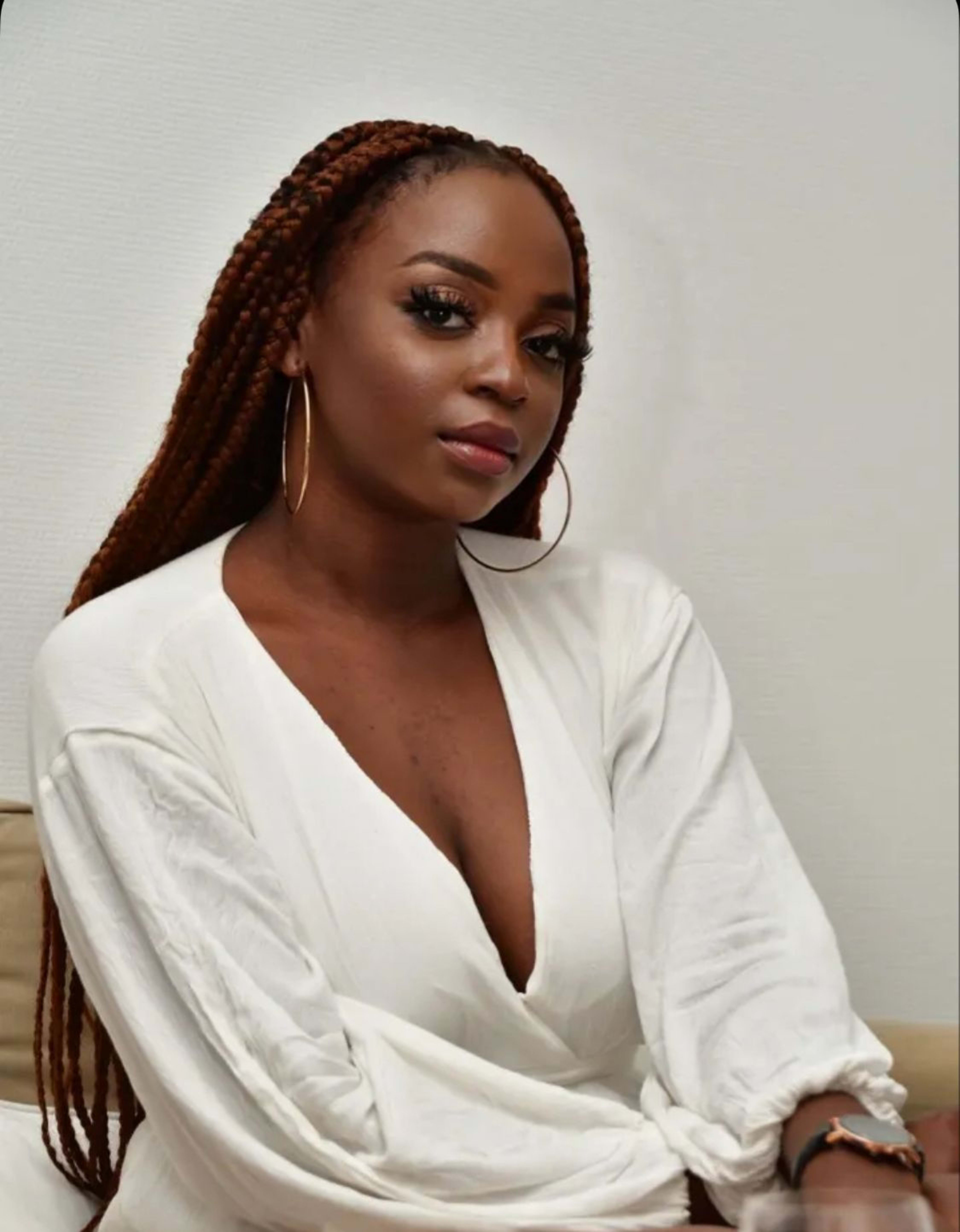 Portrait d'une chanteuse de l'événement