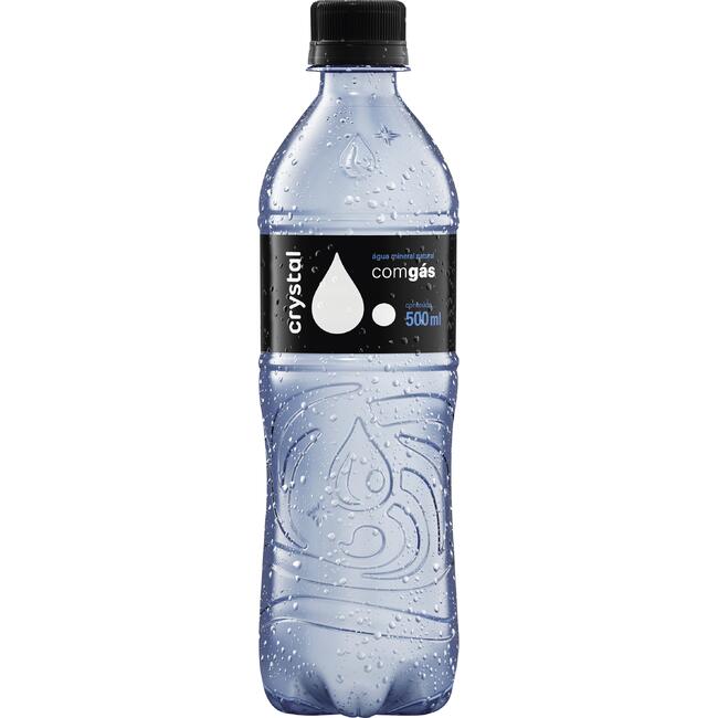 Água Mineral Crystal Com gás Pet com 500ml