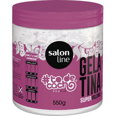 Gelatina Capilar Salon Line Super Volume Pote com 550g