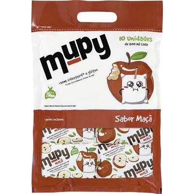 Alimento À Base de Soja Mupy Maçã Pacote com 10x200ml