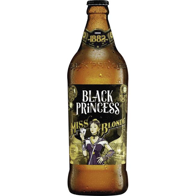 Cerveja Black Princess Miss Blonde Garrafa com 600ml