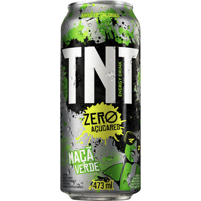 Energético TNT Maçã Verde Zero Açúcar Lata com 473ml