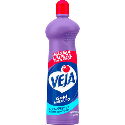Limpador Multiuso Veja Lavanda e Álcool Frasco com 500ml