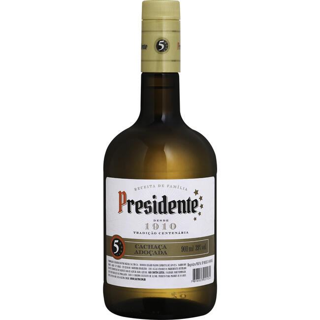 Cachaça Presidente Garrafa com 900ml
