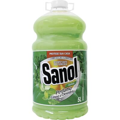Desinfetante Sanol Herbal Bombona com 5L