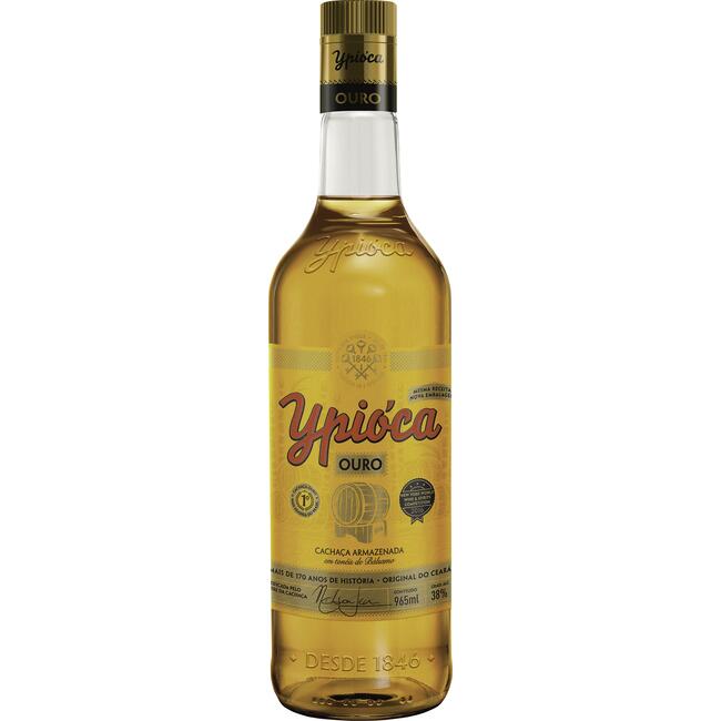 Cachaça Ypióca Ouro Sem Palha Garrafa com 965ml