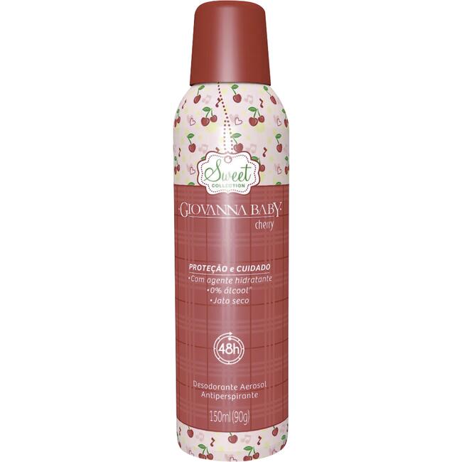 Desodorante Aerossol Giovanna Baby Cherry Frasco com 150ml