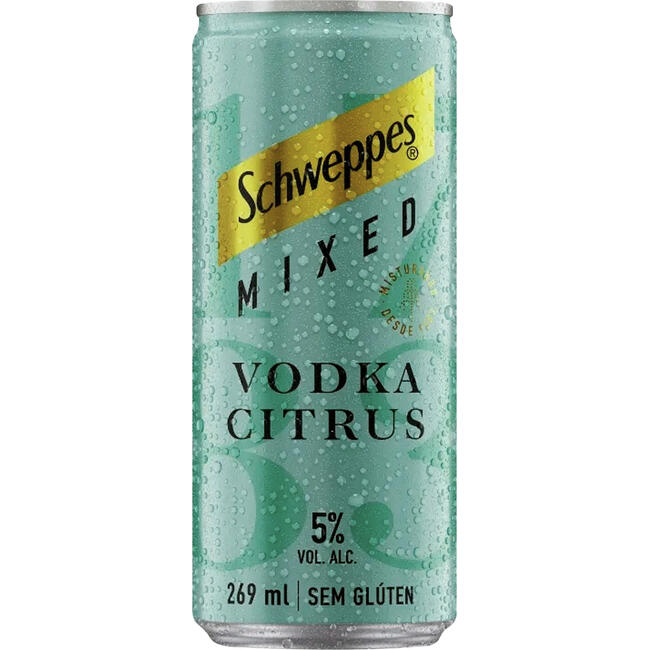 Bebida Alcoólica Schweppes Vodka e Citrus Lata com 269ml