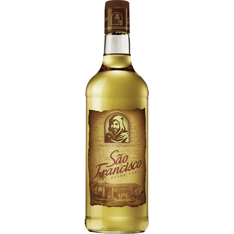 Cachaça São Francisco Com casco Garrafa com 970ml