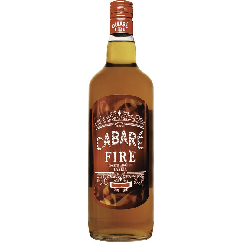 Coquetel Cabaré Fire Canela Garrafa com 1L