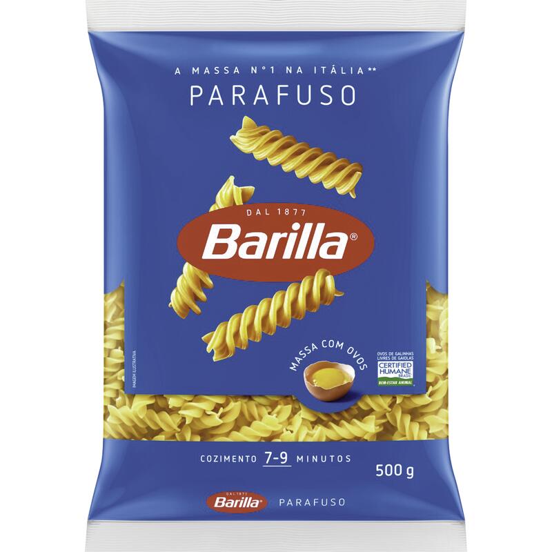 Macarrão com Ovos Barilla Parafuso Pacote com 500g