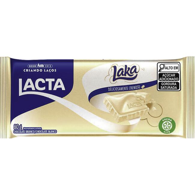 Chocolate Branco Laka Unidade com 80g