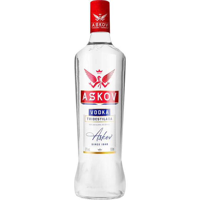 Vodka Askov Tridestilada Garrafa com 900ml