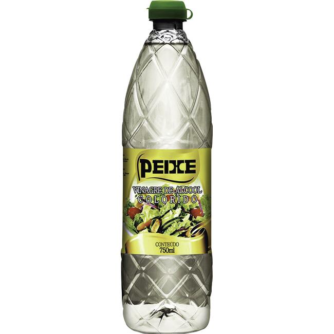 Vinagre de Álcool Peixe Colorido Frasco com 750ml