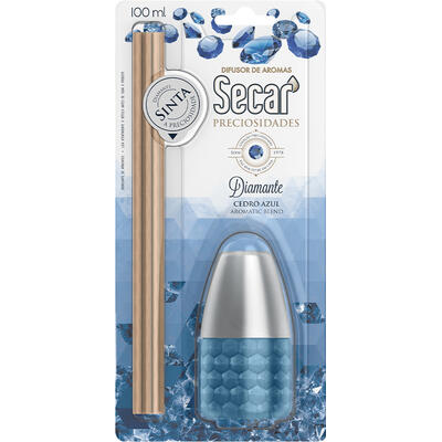 Difusor de Aromas Secar Diamante Azul Frasco com 100ml