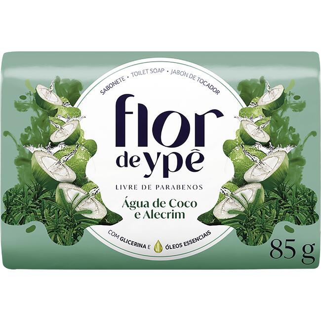 Sabonete Flor de Ypê Suave Coco e alecrim Unidade com 85g