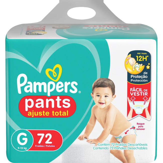 Fralda Descartável Pampers Pants G Pacote com 72 unidades