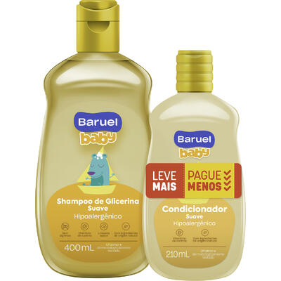 Kit Infantil Baruel Baby Shampoo + Condicionador Suave