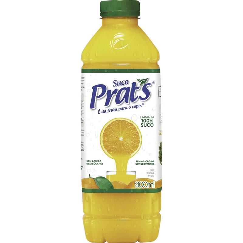 Suco de Laranja Prat’s Integral Pet com 900ml