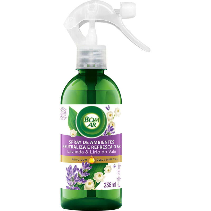 Desodorizador Bom Ar Lavanda Spray Frasco com 236ml