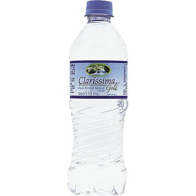 Água Mineral Claríssima Sem gás Pet com 510ml
