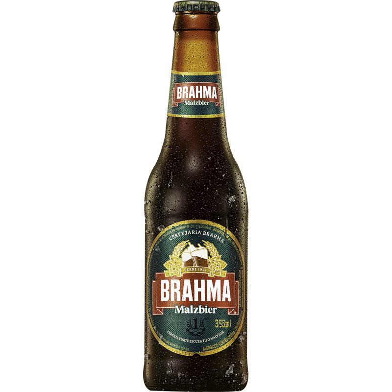 Cerveja Brahma Malzbier Long neck com 355ml