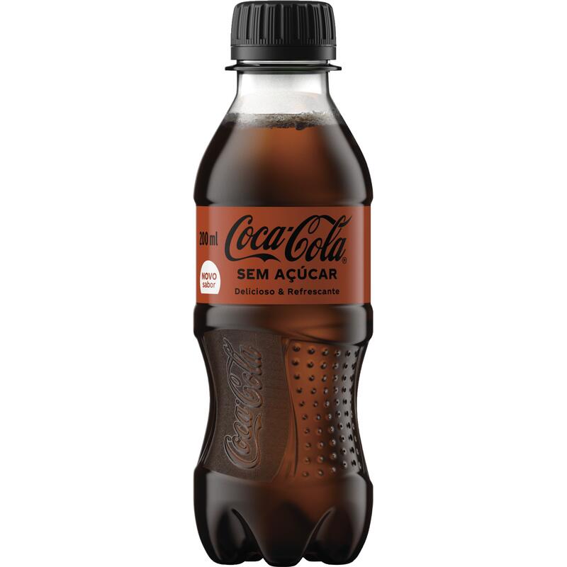 Refrigerante Coca-Cola Sem açúcar Pet com 200ml