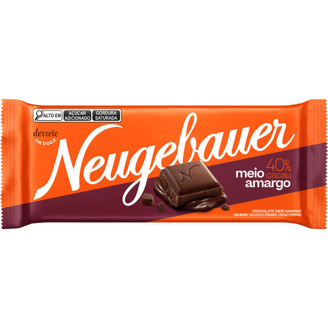 Chocolate Neugebauer Meio Amargo Pacote com 80g