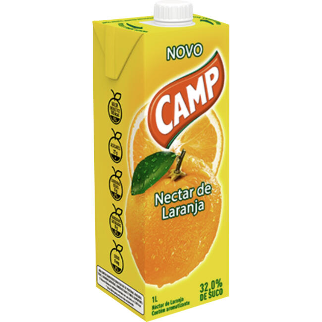Suco Néctar Camp Laranja TP com 1L