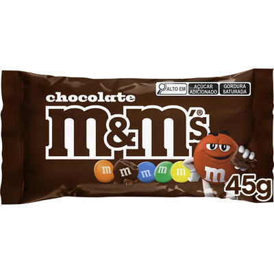 Confeito M&M's Chocolate Pacote com 45g