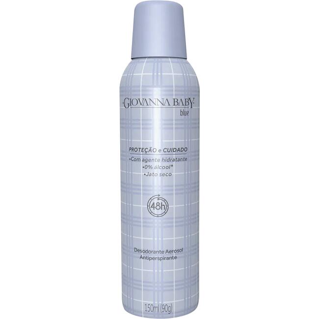 Desodorante Aerossol Giovanna Baby Blue Frasco com 150ml