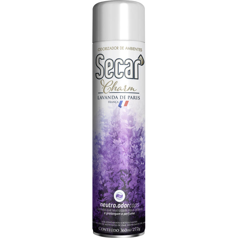 Odorizador Aerossol Charm Secar Lavanda Frasco com 360ml