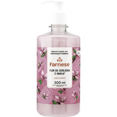 Sabonete Líquido Farnese Flor de Cerejeira Frasco com 500ml