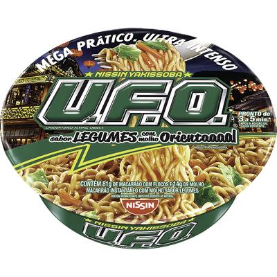 Macarrão U.F.O. Nissin Legumes Embalagem com 97,3g