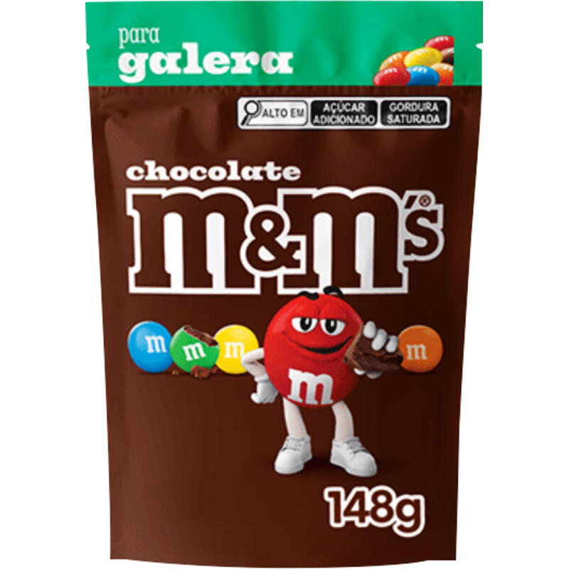 Confeito M&M's Chocolate Pacote com 148g