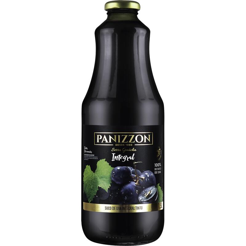 Suco Integral de Uva Panizzon Garrafa com 1,5L
