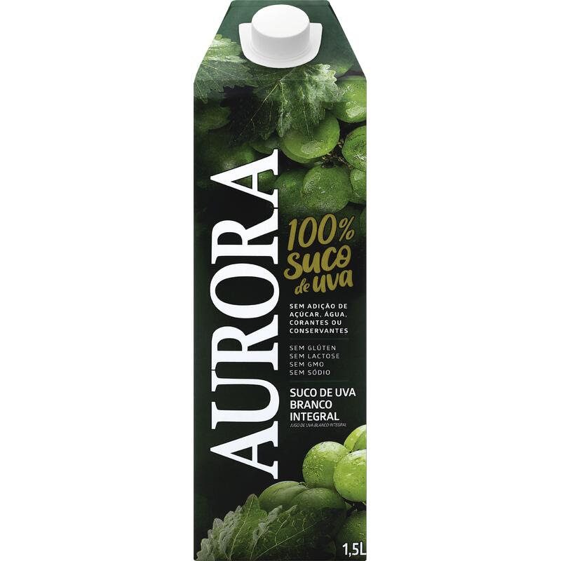 Suco Integral de Uva Aurora Branco TP com 1,5L