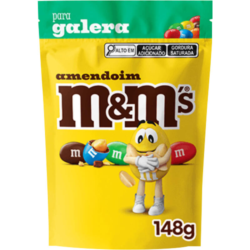 Confeito M&M's Amendoim Pacote com 148g