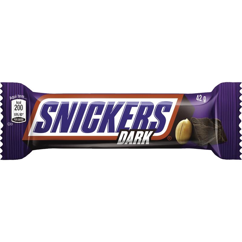 Chocolate Snickers Dark Unidade com 42g
