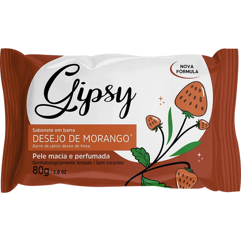 Sabonete Gipsy Desejo de Morango Unidade com 80g