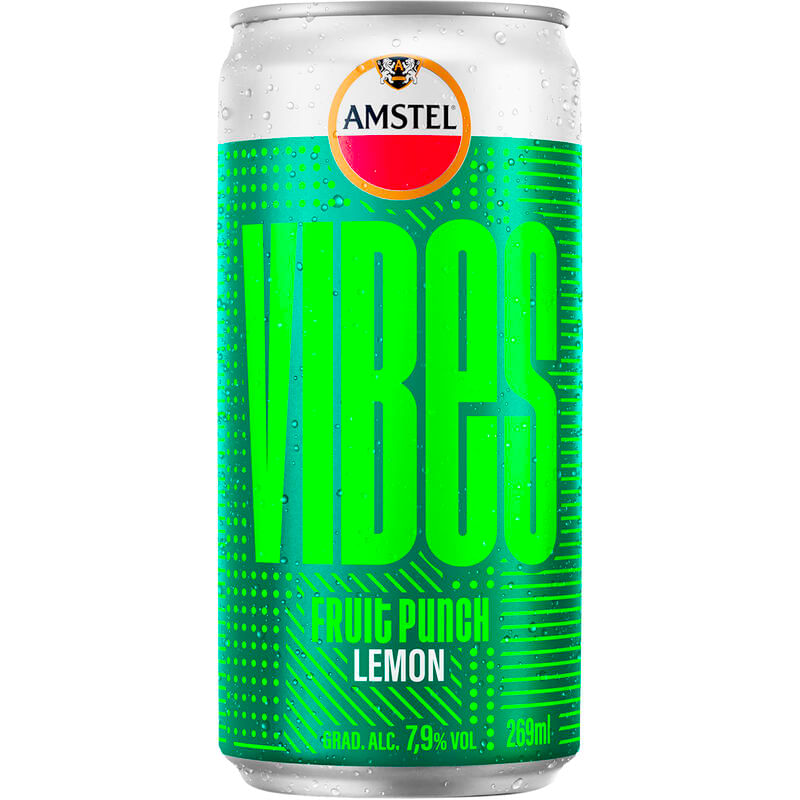 Bebida Alcoólica Mista Amstel Vibes Limão Lata com 269ml