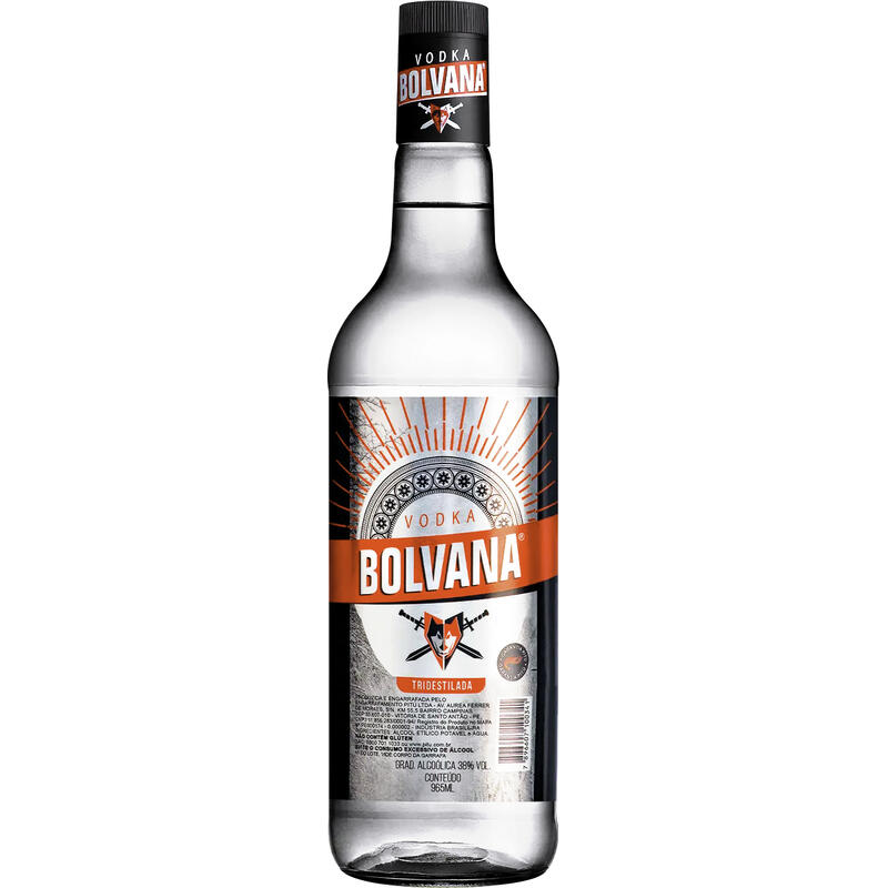 Bebida Vodka Bolvana Garrafa com 965ml