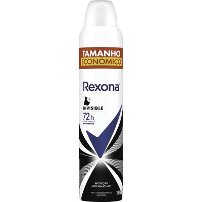 Desodorante Aerossol Rexona Invisible woman Frasco com 200ml