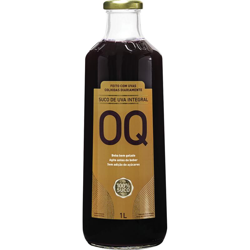 Suco de Uva OQ Integral Tinto Garrafa com 1L